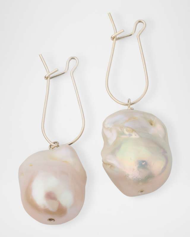 Sterling Silver Cultured Pearl Drop Earrings